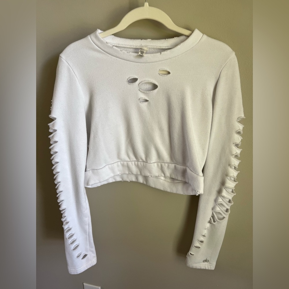 Alo Yoga Crop Top Crew Neck